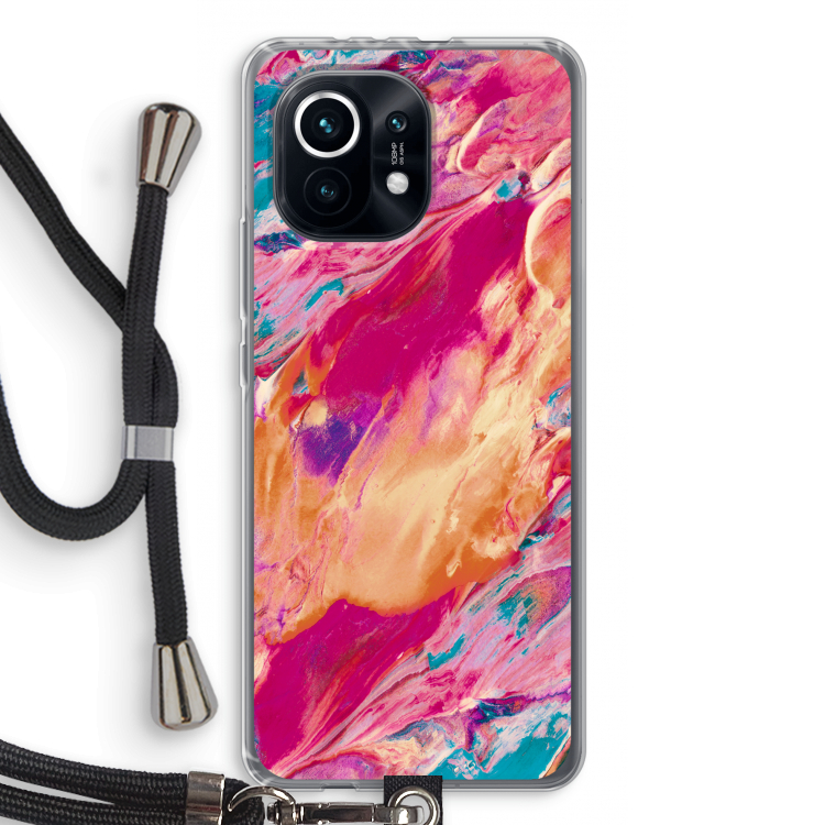Pastel Echoes: Xiaomi Mi 11 Transparant Hoesje met koord