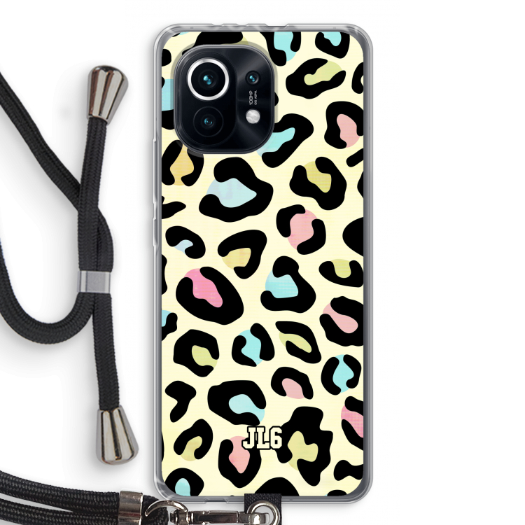 Leopard pattern: Xiaomi Mi 11 Transparant Hoesje met koord