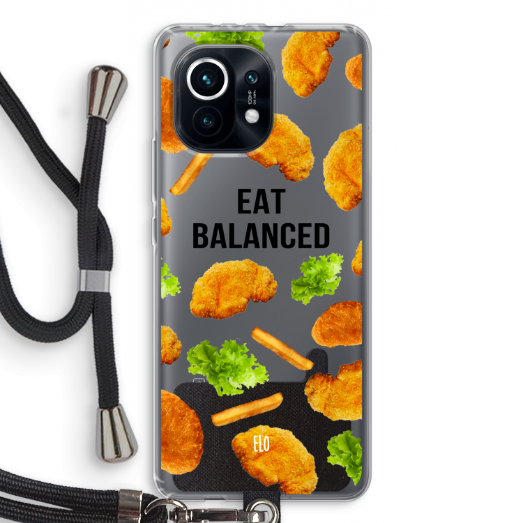 Eat Balanced: Xiaomi Mi 11 Transparant Hoesje met koord