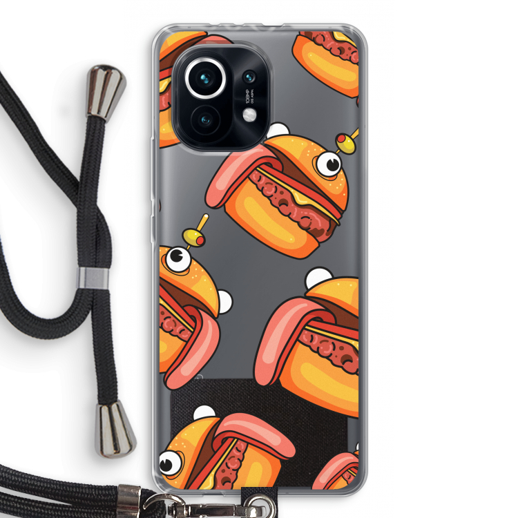 Hamburger: Xiaomi Mi 11 Transparant Hoesje met koord