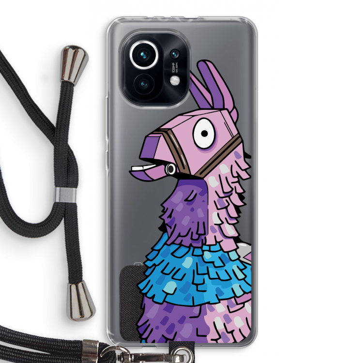 Lama: Xiaomi Mi 11 Transparant Hoesje met koord