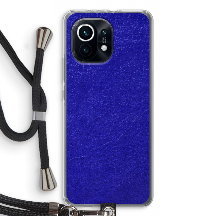 Majorelle Blue: Xiaomi Mi 11 Transparant Hoesje met koord