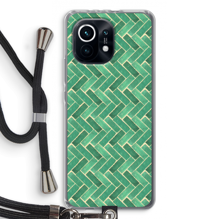 Moroccan tiles 2: Xiaomi Mi 11 Transparant Hoesje met koord