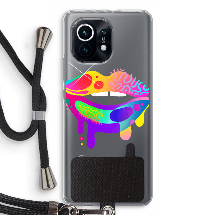 Lip Palette: Xiaomi Mi 11 Transparant Hoesje met koord