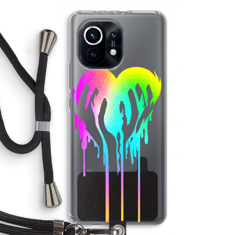 Hold My Heart: Xiaomi Mi 11 Transparant Hoesje met koord