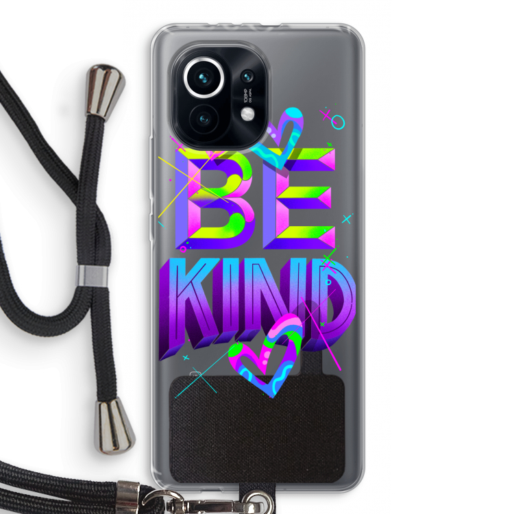 Be Kind: Xiaomi Mi 11 Transparant Hoesje met koord