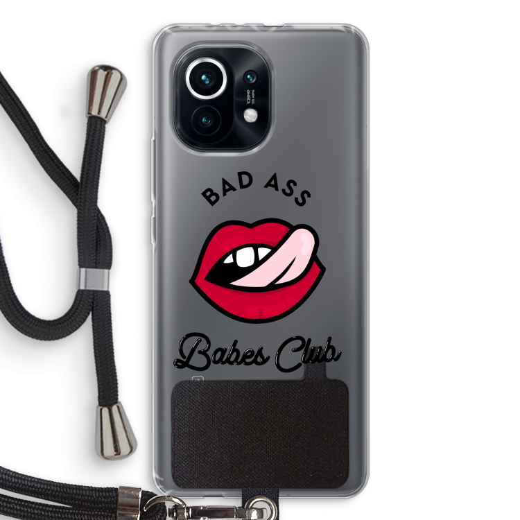 Badass Babes Club: Xiaomi Mi 11 Transparant Hoesje met koord