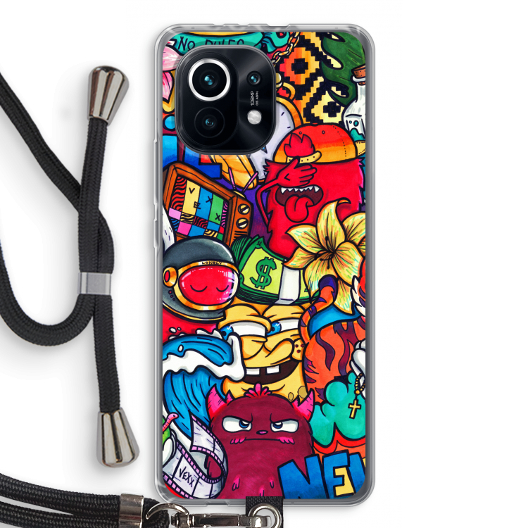 No Rules: Xiaomi Mi 11 Transparant Hoesje met koord