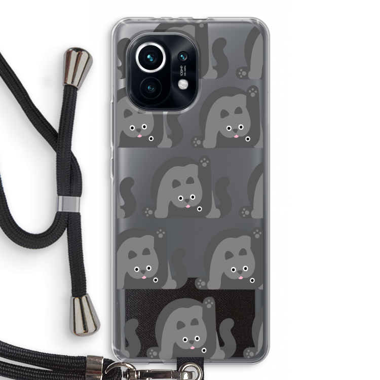 Cats: Xiaomi Mi 11 Transparant Hoesje met koord