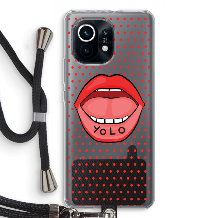 Yolo Denise: Xiaomi Mi 11 Transparant Hoesje met koord