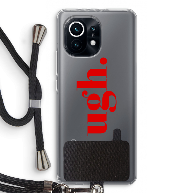 Ugh: Xiaomi Mi 11 Transparant Hoesje met koord