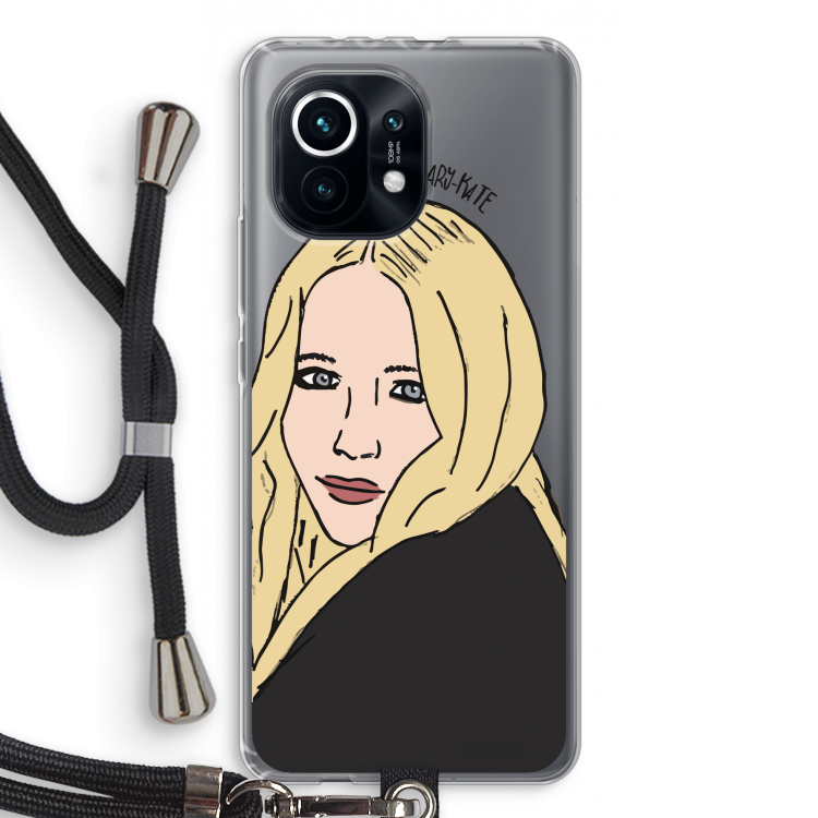 Mary Kate: Xiaomi Mi 11 Transparant Hoesje met koord
