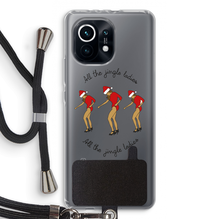 Jingle Ladies: Xiaomi Mi 11 Transparant Hoesje met koord