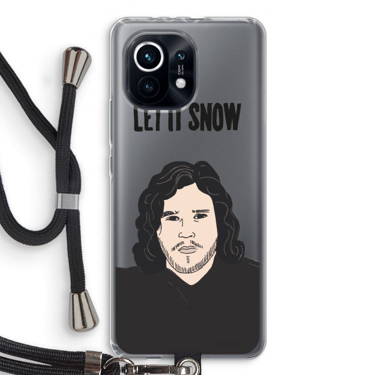 Let It Snow: Xiaomi Mi 11 Transparant Hoesje met koord