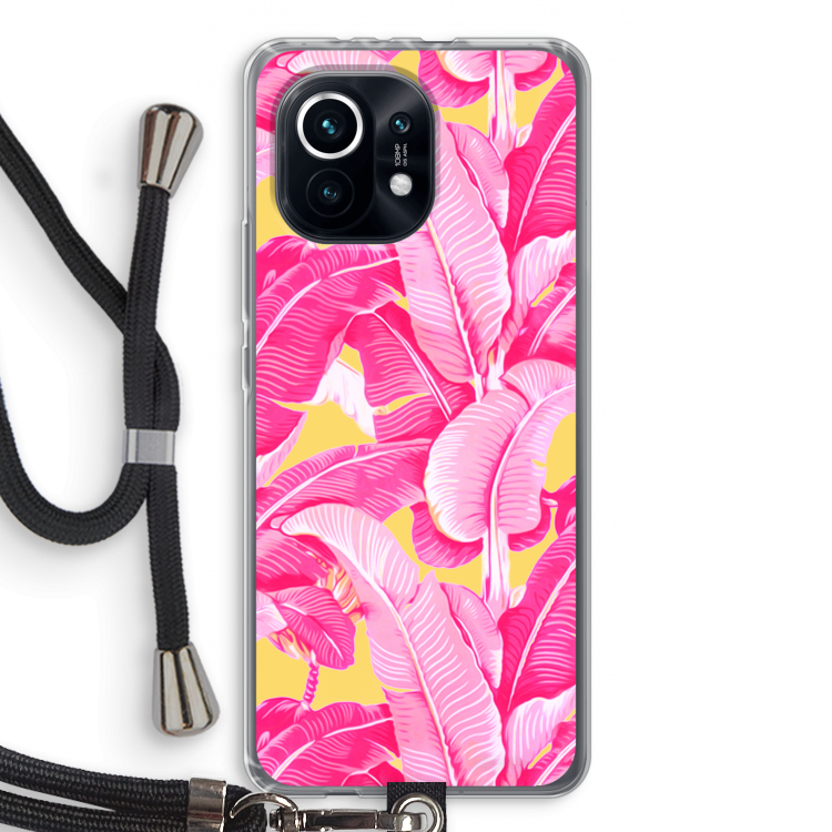 Pink Banana: Xiaomi Mi 11 Transparant Hoesje met koord