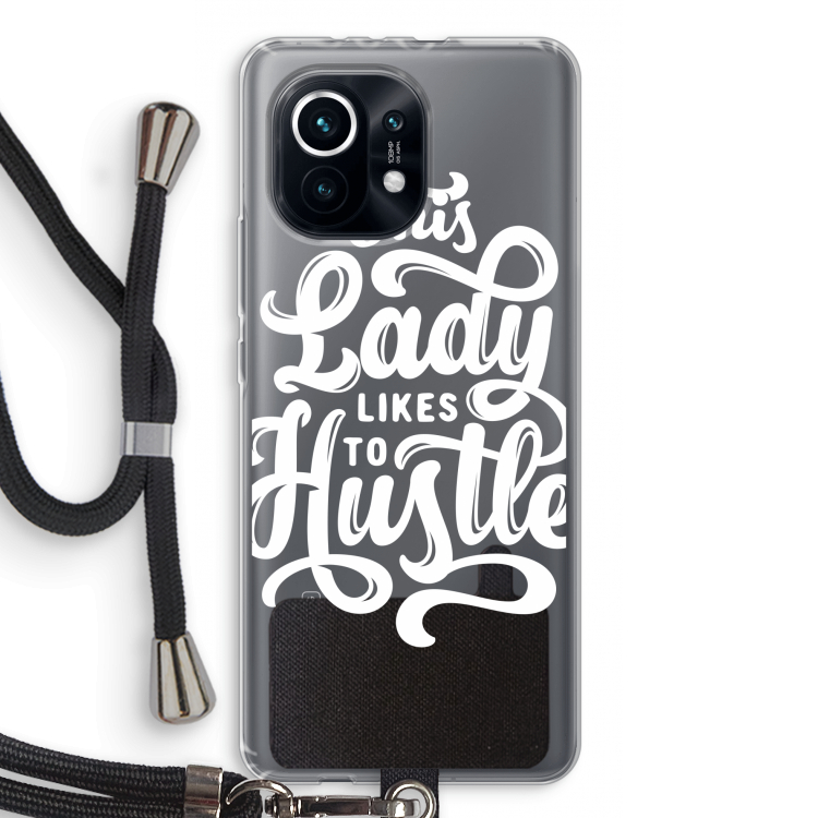 Hustle Lady: Xiaomi Mi 11 Transparant Hoesje met koord