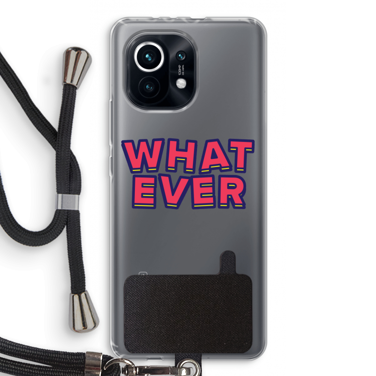 Whatever: Xiaomi Mi 11 Transparant Hoesje met koord
