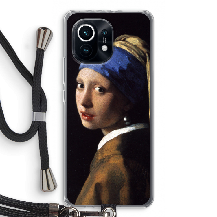 The Pearl Earring: Xiaomi Mi 11 Transparant Hoesje met koord
