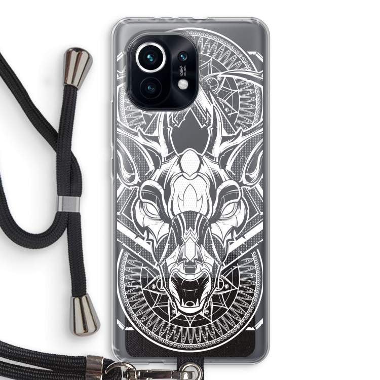 Oh Deer: Xiaomi Mi 11 Transparant Hoesje met koord