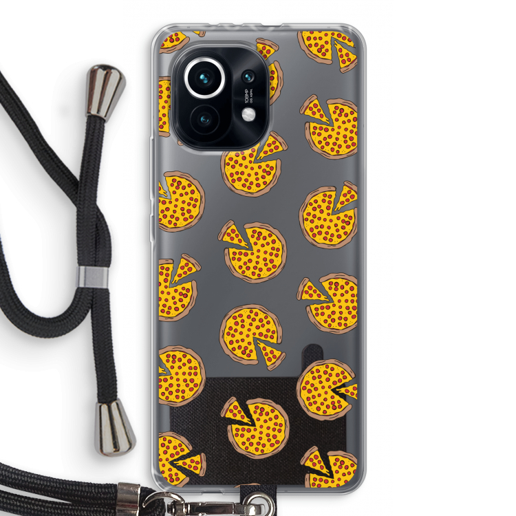 You Had Me At Pizza: Xiaomi Mi 11 Transparant Hoesje met koord
