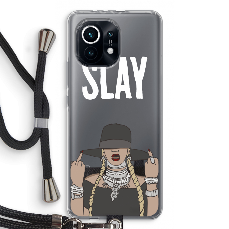 Slay All Day: Xiaomi Mi 11 Transparant Hoesje met koord