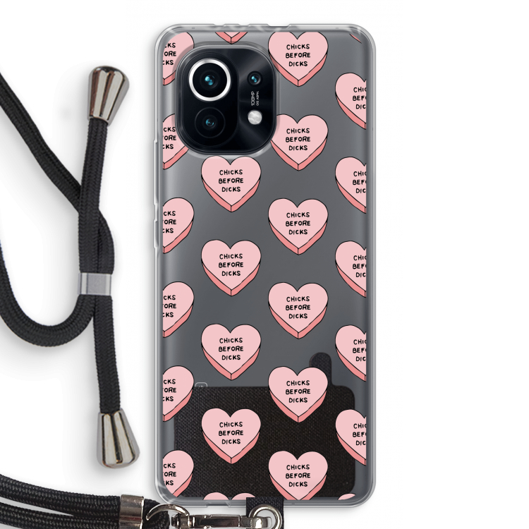 Chicks before dicks: Xiaomi Mi 11 Transparant Hoesje met koord