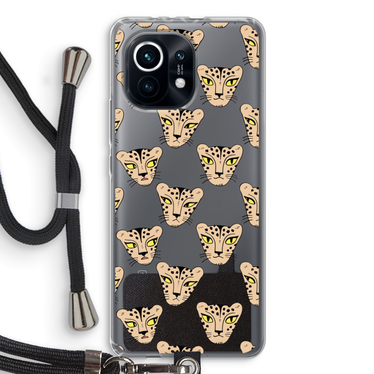 Tijger: Xiaomi Mi 11 Transparant Hoesje met koord