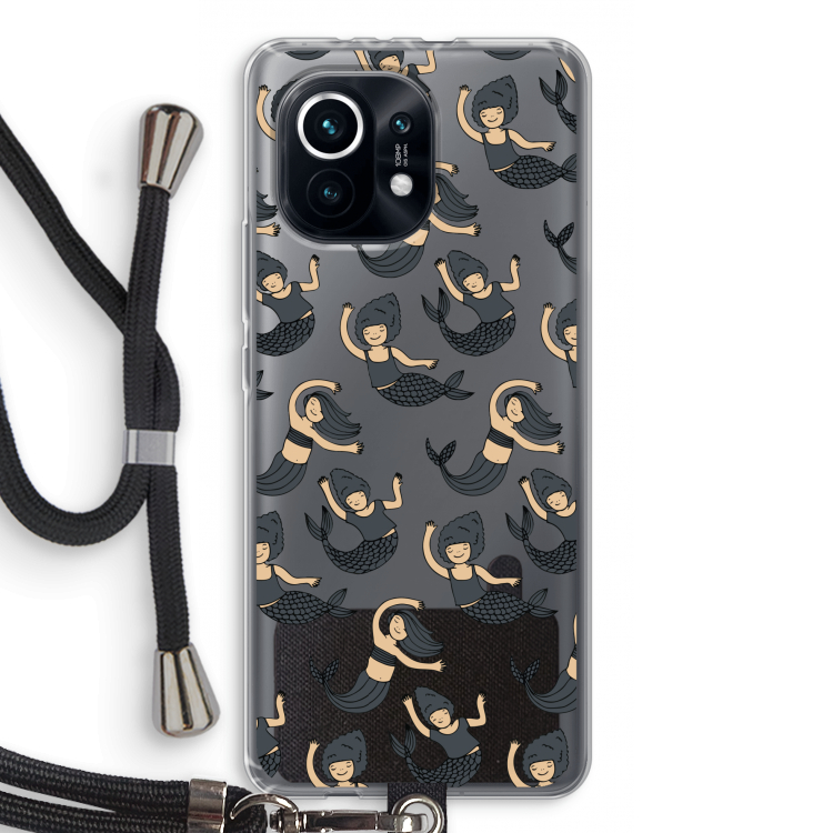 Zeemeermin: Xiaomi Mi 11 Transparant Hoesje met koord