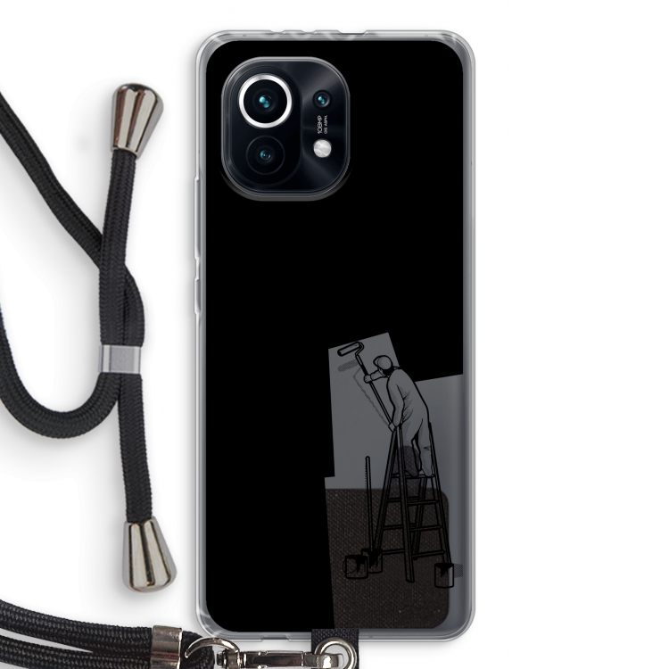 Musketon Painter: Xiaomi Mi 11 Transparant Hoesje met koord