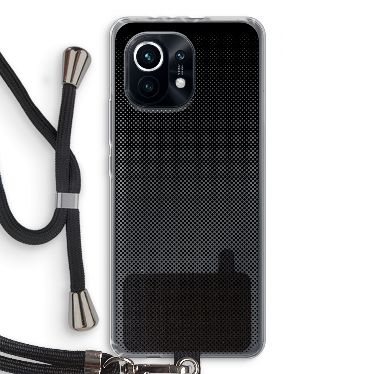 Musketon Halftone: Xiaomi Mi 11 Transparant Hoesje met koord