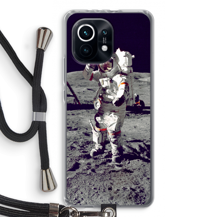 Spaceman: Xiaomi Mi 11 Transparant Hoesje met koord