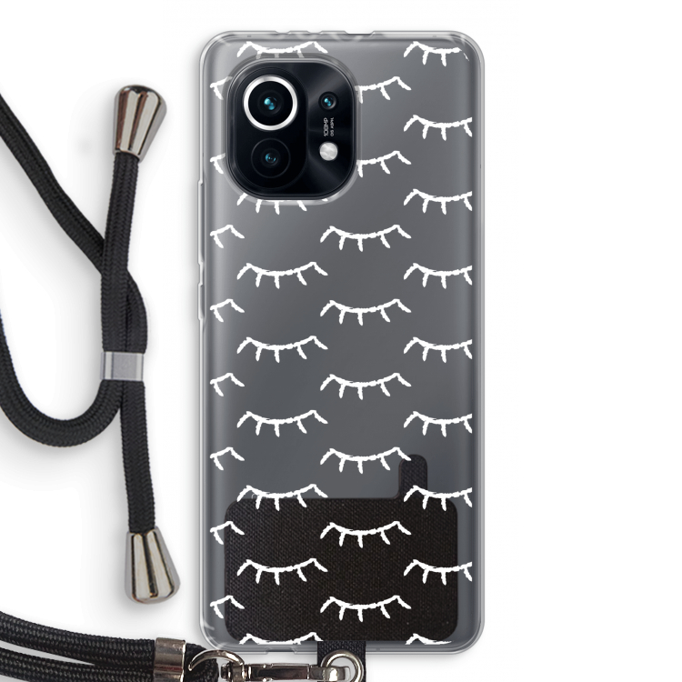 Wimpers: Xiaomi Mi 11 Transparant Hoesje met koord