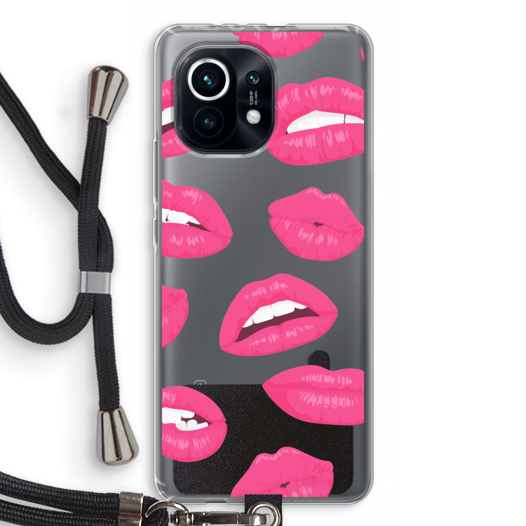 Bite my lip: Xiaomi Mi 11 Transparant Hoesje met koord