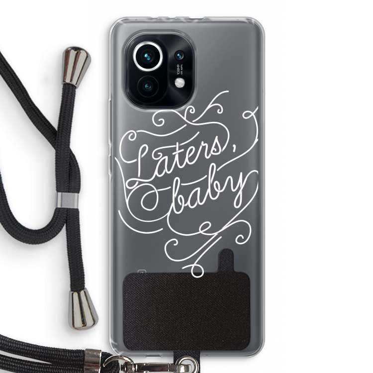 Laters, baby: Xiaomi Mi 11 Transparant Hoesje met koord