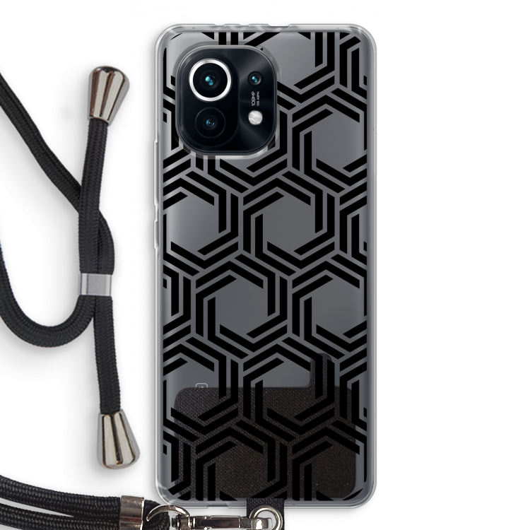 Geometrisch patroon: Xiaomi Mi 11 Transparant Hoesje met koord