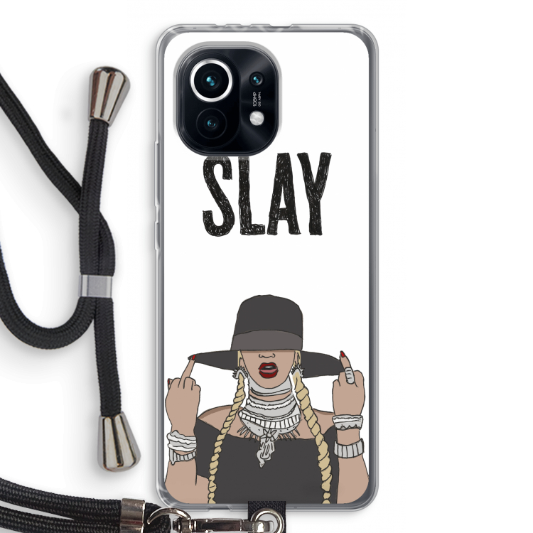 Slay All Day: Xiaomi Mi 11 Transparant Hoesje met koord