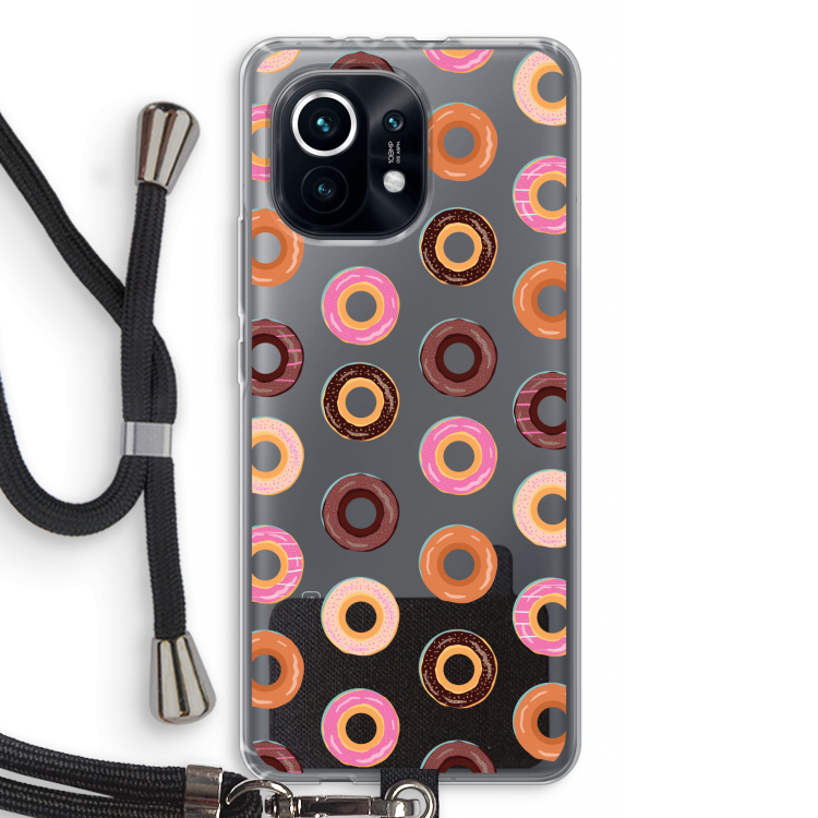 Donuts: Xiaomi Mi 11 Transparant Hoesje met koord