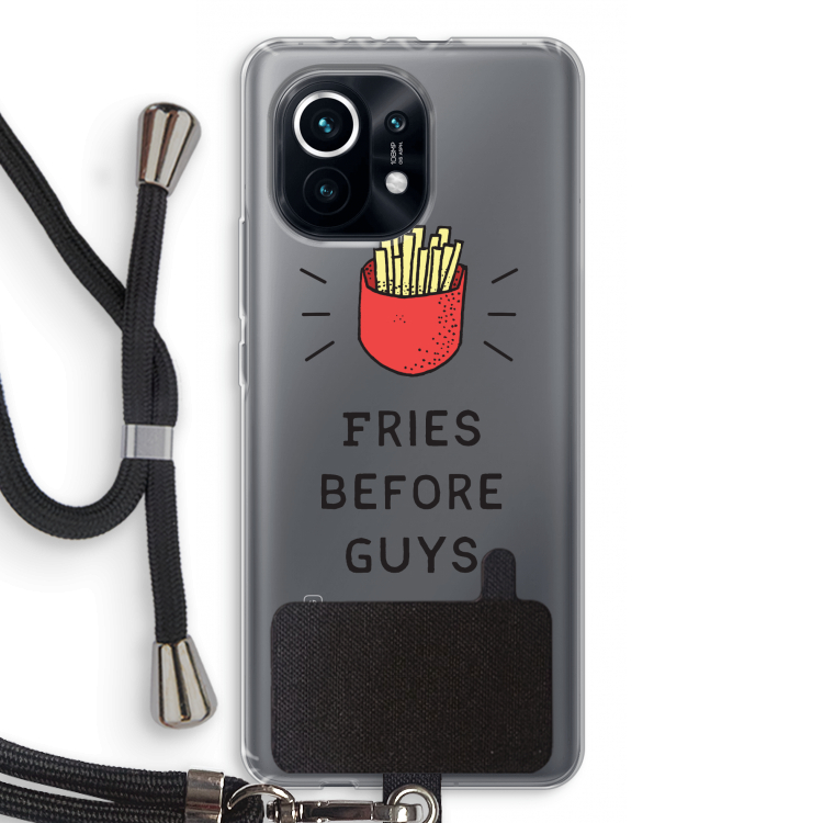 Fries before guys: Xiaomi Mi 11 Transparant Hoesje met koord