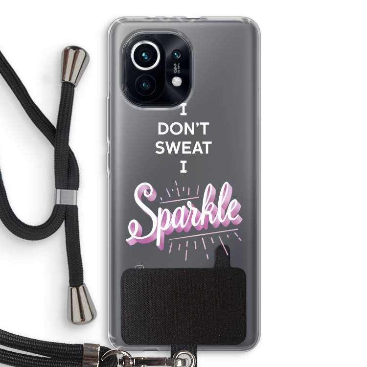 Sparkle quote: Xiaomi Mi 11 Transparant Hoesje met koord