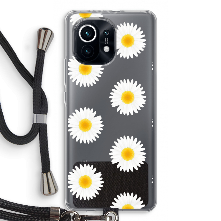 Margrietjes: Xiaomi Mi 11 Transparant Hoesje met koord