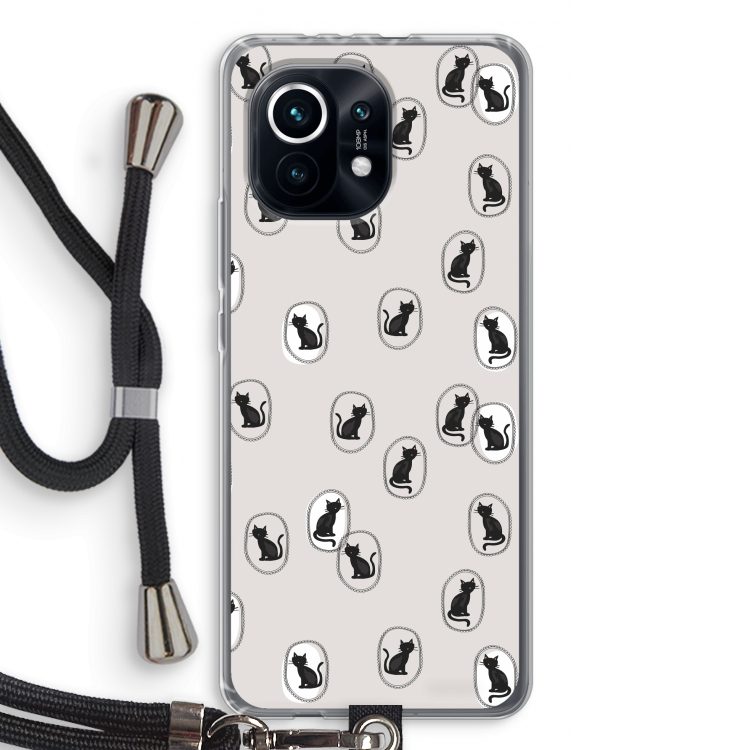 Miauw: Xiaomi Mi 11 Transparant Hoesje met koord