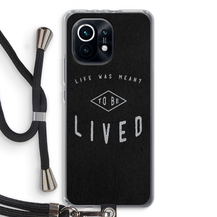 To be lived: Xiaomi Mi 11 Transparant Hoesje met koord