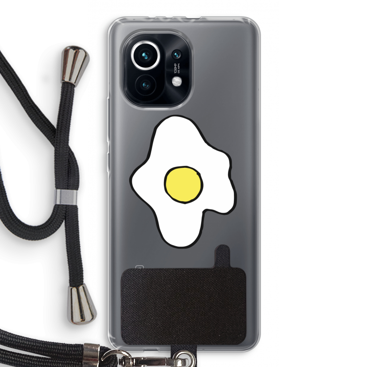 Spiegelei: Xiaomi Mi 11 Transparant Hoesje met koord