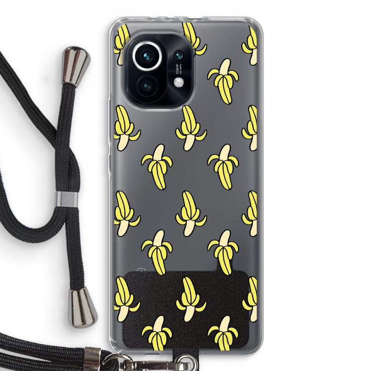 Bananas: Xiaomi Mi 11 Transparant Hoesje met koord