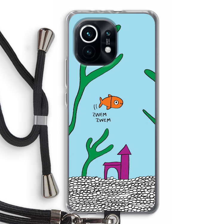 Aquarium: Xiaomi Mi 11 Transparant Hoesje met koord