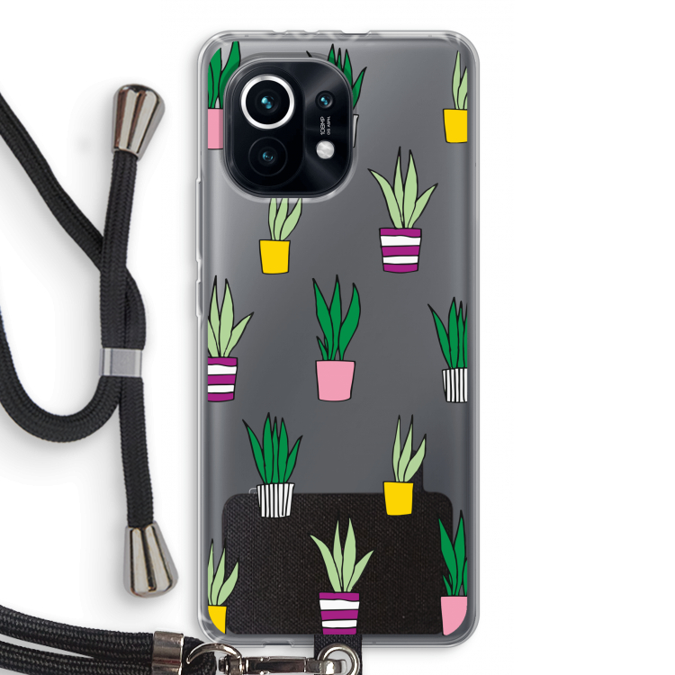 Sanseveria: Xiaomi Mi 11 Transparant Hoesje met koord