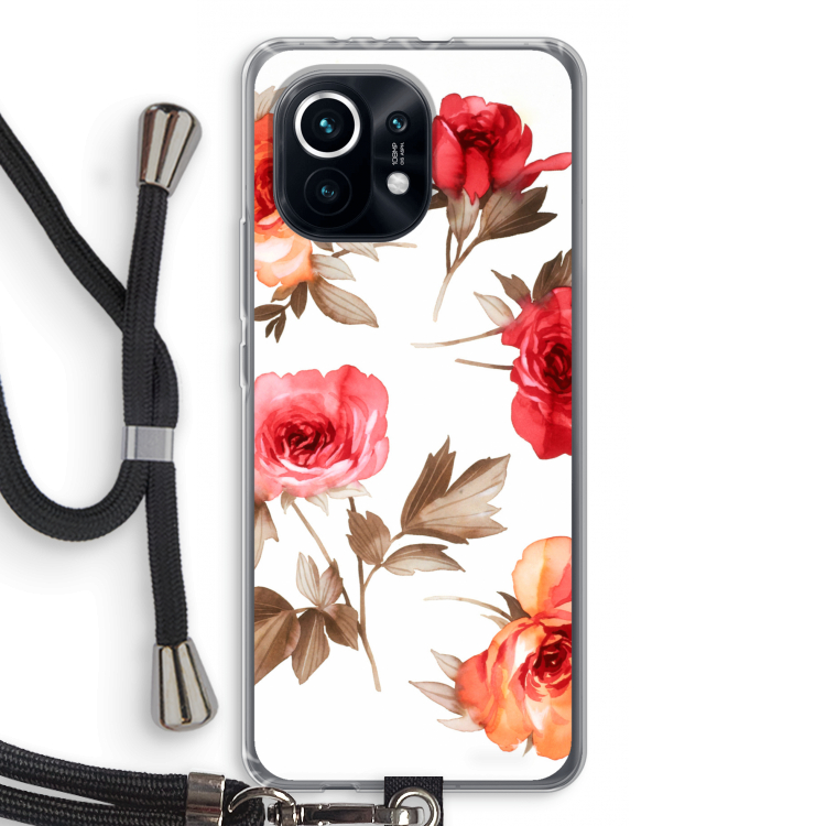 Roosjes: Xiaomi Mi 11 Transparant Hoesje met koord