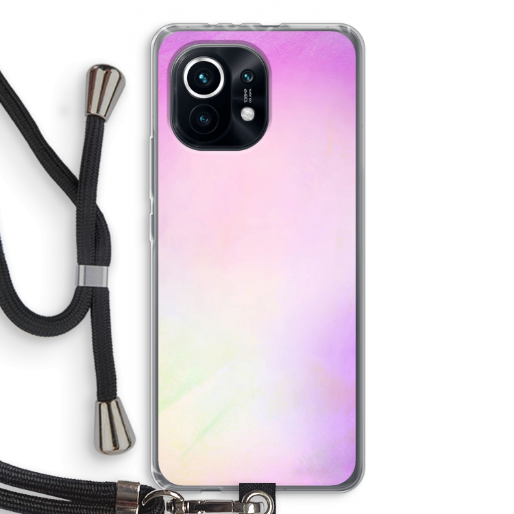 Flow mist pastel: Xiaomi Mi 11 Transparant Hoesje met koord