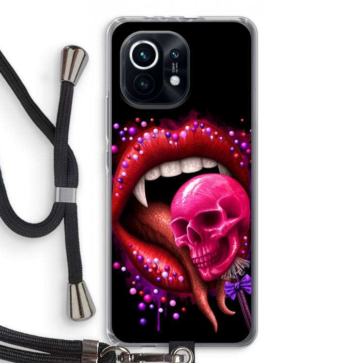 Dodelijk zoet: Xiaomi Mi 11 Transparant Hoesje met koord