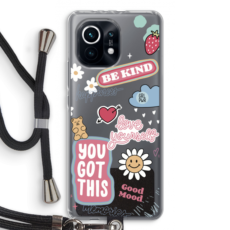 Positivity: Xiaomi Mi 11 Transparant Hoesje met koord